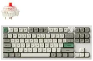 Keychron Q3 Max Wireless RGB Mechanical Keyboard, Hot-swappable, Gateron Jupiter Red Switch, Shell White (Q3M-P1)