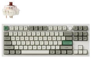 Keychron Q3 Max Wireless RGB Mechanical Keyboard, Hot-swappable, Gateron Jupiter Brown Switch, Shell White (Q3M-P3)