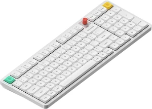 NuPhy Air100 V3 99 Keys 100% Low-Profile Hot-Swap Wireless Mechanical Keyboard, Gasket Mount, RGB Backlit, Functional Knob, Support Bluetooth/2.4GHz/USB-C, for Mac/Windows, Office - White NuPhy Air100 V3 99 Keys 100% Low-Profile Hot-Swap Wireless Mechanical Keyboard, Gasket Mount, RGB Backlit, Functional Knob, Support Bluetooth/2.4GHz/USB-C, for Mac/Windows, Office - White