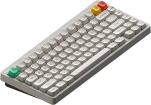 NuPhy Node75 High Profile Wireless Mechanical Keyboard, 75% ANSI Hot Swappable, Bluetooth, 2.4GHz, USB-C, RGB Backlit Gasket Mount Keyboard for Mac/Windows - White