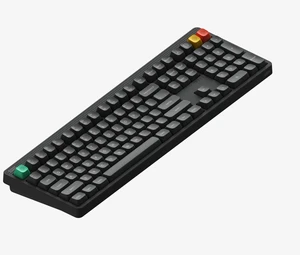NuPhy Node100 High-Profile Mechanical Keyboard, Supports Touch Gestures, 103 Keys Wireless Keyboard, Bluetooth, 2.4GHz, USB-C, PBT Keycaps, RGB Backlit, Office/Gaming Keyboard For Mac/Windows - Gray