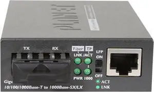PLANET GT-802 10/100/1000Base-T to 1000SX Gigabit Media Converter (MM, SC, 550m)