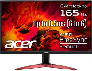 Acer Nitro KG251Q Z1biip 24.5" Gaming Full HD (1920 x 1080) Gaming Monitor with AMD FreeSync PremiumTechnology, Up to 280Hz Refresh Rate, 1ms (VRB), HDR 10, VESA mounting compliant (100 x 100mm)