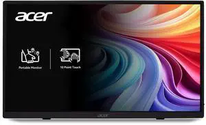 Acer PM161Q B1bmiuux 15.6" Full HD (1920 x 1080) IPS Business Portable Monitor with Adaptive-Sync Support (FreeSync Compatible) | Ultra Slim Portable Design | External Monitor for Laptop PC Mac