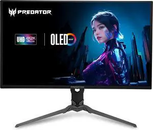 Acer 31.5" 240 Hz QD-OLED UHD Gaming Monitor DCI-P3 99% Wide Color Gamut Predator X32 X2bmiiphx X32 X2bmiiphx