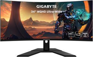 Fiodio 35” Ultra Wide 21:9 3440 * 1440P QHD Curved Gaming Monitor, Adaptive  Sync, 120Hz Refresh Rate, PIP, PBP, sRGB 99%, 2xHDMI and 2xDP 