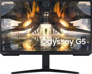 SAMSUNG Odyssey G5 LS27AG500PNXZA 27 QHD 2560 x 1440 2K 165Hz HDMI DisplayPort AMD FreeSync Premium  NVIDIA GSync Compatible 1ms Gaming Monitor