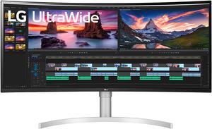 LG 38WN95C-W.AUS 38" UltraWide QHD+ 3840 x 1600 1ms 144Hz HDR 600, 2 x HDMI, DisplayPort, Thunderbolt 3 NVIDIA G-SYNC Compatible Built-in Speakers Curved Nano IPS Gaming Monitor