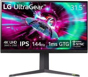 LG 32 144 Hz IPS UHD Gaming Monitor FreeSync Premium  GSync Compatible 3840 x 2160 4K DCIP3 95 CIE1976 UltraGear 32GR93UB TiltHeightPivot Adjust