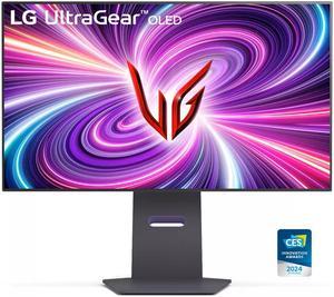 LG UltraGear 32" OLED Dual Mode 4K UHD 240Hz or FHD 480Hz 0.03ms G-Sync Compatible Gaming Monitor with Pixel Sound
