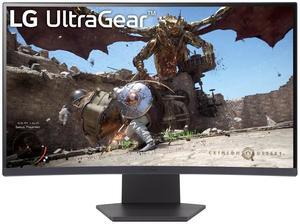 LG UltraGear 27" QHD 2560x1440 VA Curved 180Hz 1ms (GTG) AMD FreeSync 2x HDMI 2.0 1x DisplayPort 1.4 Gaming Monitor, 27GS60QN-B