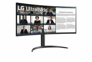 LG 34" 100 Hz VA WQHD Curved Monitor 5ms (GtG at Faster) 3440 x 1440 sRGB 99% (CIE1931) Curved 34WR55QK-B