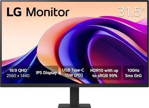 LG 32" 2” QHD IPS 100Hz Monitor with HDR10 and USB Type-C 15W PD (32U631A-B)