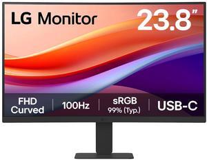 LG 23.8" VA Monitor 5ms (GtG at Faster) sRGB 99% (CIE1931) Curved 24U421A-B