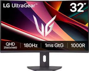 LG 32" (31.5" viewable) 180 Hz VA QHD Gaming Monitor FreeSync (AMD Adaptive Sync) sRGB 99% (CIE1931)	 UltraGear 32G600A-B