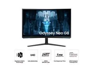 SAMSUNG 32" Max 240 Hz VA UHD Gaming Monitor FreeSync Premium Pro (AMD Adaptive Sync) HDMI, DisplayPort, USB, Audio Odyssey Neo G8 LS32BG852NNXGO SAMSUNG 32" Max 240 Hz VA UHD Gaming Monitor FreeSync Premium Pro (AMD Adaptive Sync) HDMI, DisplayPort, USB, Audio Odyssey Neo G8 LS32BG852NNXGO