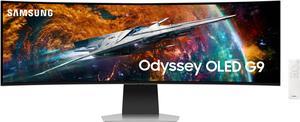 SAMSUNG 49" Odyssey G95SC Series OLED Curved Smart Gaming Monitor, 240Hz, 0.03ms, Dual QHD, Neo Quantum Processor Pro, DisplayHDR 400, G-Sync Compatible, AMD FreeSync Premium Pro, LS49CG954SNXZA