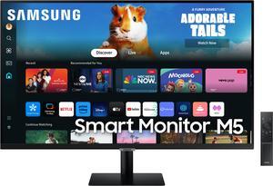 Samsung 32 Smart Monitor M5 M50D FHD with Streaming TV and Speakers  Black  LS32DM500ENXGO