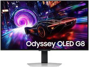 Samsung Odyssey 32" 4K Ultra HD 240Hz 0.03ms GTG OLED FreeSync Gaming Monitor (LS32FG810SNXZA) - Silver