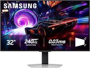 Samsung 32" Odyssey OLED G8 G81SFGaming Monitor UHD 4K 240Hz,LS32FG810SNXZA, Silver Samsung 32" Odyssey OLED G8 G81SFGaming Monitor UHD 4K 240Hz,LS32FG810SNXZA, Silver