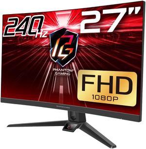 ASRock Phantom PG27F15RS1A 27" FHD 1920 x 1080 240 Hz (144Hz and higher) Adaptive Sync Built-in Speakers Curved Gaming Monitor