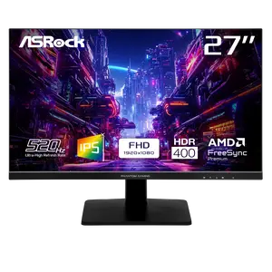 ASRock Phantom Gaming 27" 520 Hz IPS FHD Gaming Monitor FreeSync Premium (AMD Adaptive Sync) 94% DCI-P3 / 123% sRGB PG27FFX1B