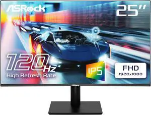 ASRock Phantom Gaming 24.5" 120 Hz IPS FHD Gaming Monitor sRGB 99% CL25FFA CL25FFA