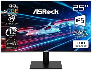 ASRock 24.5" 144Hz IPS FHD Gaming Monitor FreeSync (AMD Adaptive Sync) sRGB 99% Challenger Series CL25FFBE ASRock 24.5" 144Hz IPS FHD Gaming Monitor FreeSync (AMD Adaptive Sync) sRGB 99% Challenger Series CL25FFBE