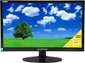 SCEPTRE E225W-1920 Black 22" 5ms HDMI Widescreen LED Backlight LCD Monitor 250 cd/m2 DCR 5,000,000:1 (1000:1) Built-in Speakers, US Warranty