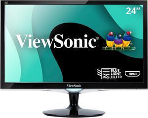 ViewSonic VX2452MH 24 Inch 2ms 60Hz 1080p Entertainment Monitor with HDMI DVI and VGA inputs