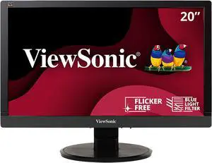 ViewSonic VA2055SA 20 Inch 1080p LED Monitor with VGA Input and Enhanced Viewing Comfort