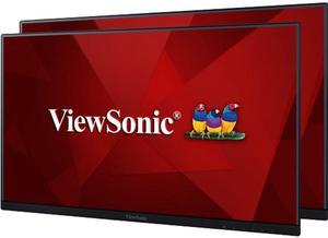 ViewSonic 24" (23.8" Viewable) IPS FHD Dual Monitor Pack 5ms (GTG) 1920 x 1080 D-Sub, HDMI, DisplayPort, Audio VA2456-MHD H2