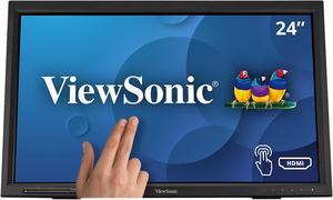 ViewSonic TD2423d 24 Inch 1080p 75 Hz 10-Point Multi IR Touch Screen with Eye Care HDMI, VGA, USB Hub and DisplayPort