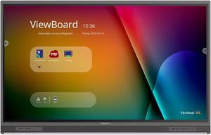 ViewSonic IFP6552-1C-E1 65" 4K UHD Interactive Display with Integrated Microphone Bundle with Wall Mount
