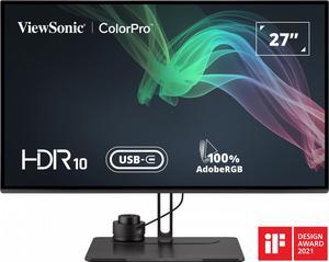 ViewSonic VP27864K 27 Inch Premium IPS 4K USB C Monitor with Integrated Color Wheel 100 sRGB 98 DCIP3 Pantone Validated 90W Charging HDMI DisplayPort for Professional Home and Office