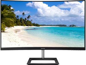 PHILIPS 272E1CA 27" Curved Frameless Monitor, Full HD 1080P, 100% sRGB, Adaptive-Sync, Speakers, VESA, 4Yr Advance Replacement Warranty