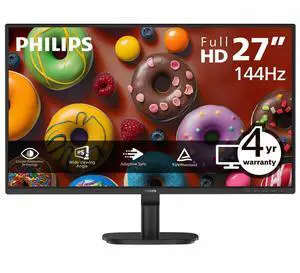 Philips 27B2N2200G 27" Class Full HD LED Monitor - 16:9 - 27" Viewable - IPS Technology - WLED Backlight - 1920 x 1080 - 16.7 Million Colors - Adaptive Sync - 350 Nit - 4 ms - 144 Hz - HDMI - VGA - DP Philips 27B2N2200G 27" Class Full HD LED Monitor - 16:9 - 27" Viewable - IPS Technology - WLED Backlight - 1920 x 1080 - 16.7 Million Colors - Adaptive Sync - 350 Nit - 4 ms - 144 Hz - HDMI - VGA - DP
