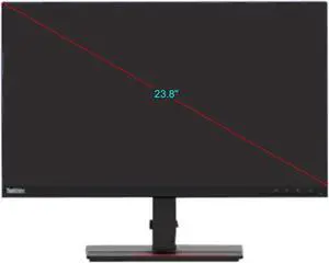 Lenovo 24" (23.8" Viewable) 60 Hz IPS Height Adjustable Monitor 4 ms (Extreme mode) / 6 ms (Typical mode) / 14 ms (off mode) HDMI, DP, USB Type-C Gen1 (DP1.2 Alt Mode) ThinkVision T24h-20 61F0GAR1US