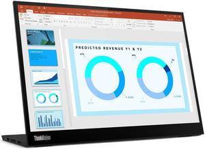 Lenovo ThinkVision M14d 14 WLED LCD Monitor  Inplane Switching IPS Technology  167 Million Colors  375 Nit  6 ms  60 Hz Refresh Rate  USB Hub 63AAUAR6US