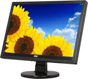 AOC 19" Active Matrix, TFT LCD WXGA+ LCD Monitor 5 ms D-Sub, DVI-D 919Vwa