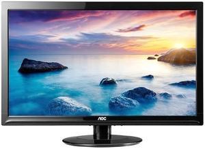 AOC E2425SWD DVI+VGA 1920x1080 23.6" LED Monitor, Black (Certified Refurbished)
