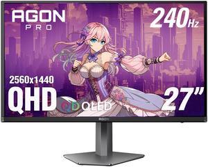 AOC 27" 240 Hz OLED QHD Gaming Monitor 2560 x 1440 (2K) sRGB (CIE1931): 147.7%, DCI-P3 (CIE1976): 110.2% AGON PRO AG276QZD2