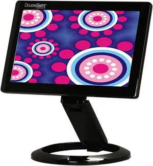 DoubleSight DS-70U Black 7" WVGA 800 x 480 30ms Height, Pivot & Tilt Adjustable Smart USB LCD Monitor