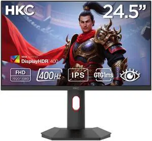 HKC G25H5P 24.5" FHD Fast IPS Gaming Monitor – 1920×1080, 360Hz, 1ms DIC, HDR400, 95% DCI-P3, Adjustable Stand, Low Blue Light, HDMI & DP