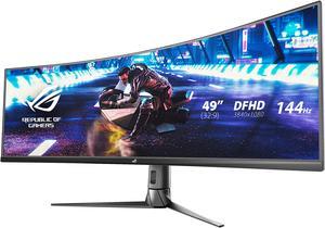 ASUS ROG Strix XG49VQ 49 Super UltraWide HDR Curved Gaming Monitor  329 3840 x 1080 144Hz FreeSync 2 DisplayHDR 400 Eye Care with DP HDMI