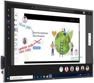 Dell C6522QT Anodised Black with Anodised Titan Grey Deco Trim 65" 4K Interactive Touch Monitor
