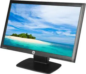 HP 20" 60 Hz LED Monitor 5ms (On/Off) D-Sub, DVI P201