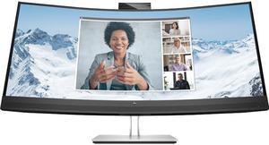 HP 34" 75 Hz VA WQHD USB-C Conferencing Monitor 5 ms GtG (with overdrive) 3440 x 1440 (2K) Curved E Series E34m G4