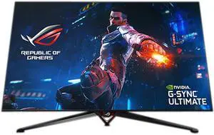 ASUS ROG Swift PG65UQ 65" (Actual size 64.5") HDR Gaming Monitor 144Hz 4K (3840 x 2160) G-Sync Ultimate Eye Care DisplayPort HDMI USB Aura Sync HDR10 DisplayHDR1000 UHD Premium