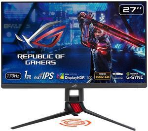 ASUS ROG Strix XG279Q 27" WQHD 2560 x 1440 (2K) 1ms (GTG) 170Hz (Overclocking) 2 x HDMI, DisplayPort G-Sync Compatible Built-in Speakers DisplayHDR 400 Frameless Design LED Backlit IPS Gaming Monitor